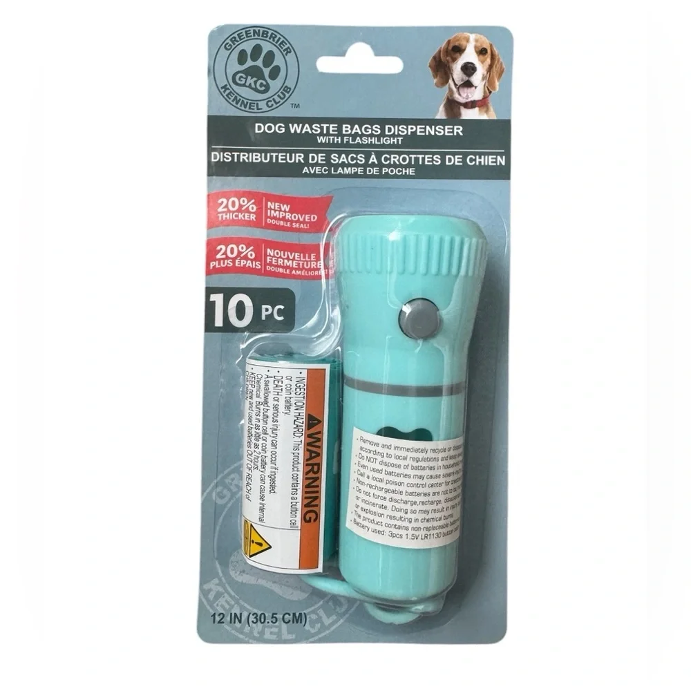(A120 (A29) Flashlight with doggie poo baggie storage